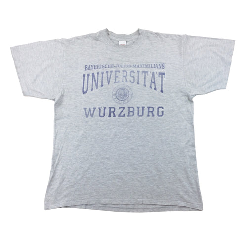 University Würzburg T-Shirt - XXL-JERZEES 363-olesstore-vintage-secondhand-shop-austria-österreich