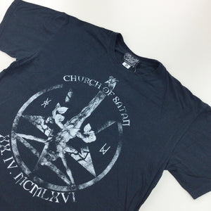 Church of Satan Graphic T-Shirt - XL-SATAN-olesstore-vintage-secondhand-shop-austria-österreich