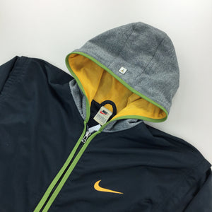 Nike 90s hooded Swoosh Jacket - Medium-olesstore-vintage-secondhand-shop-austria-österreich