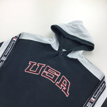 Load image into Gallery viewer, Champion USA 90s Spellout Hoodie - Large-olesstore-vintage-secondhand-shop-austria-österreich