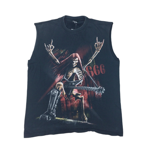 Skull Metal Top - XL-SKULL METAL-olesstore-vintage-secondhand-shop-austria-österreich