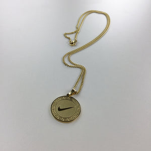 Nike Swoosh Gold Necklace-olesstore-vintage-secondhand-shop-austria-österreich