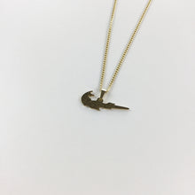 Load image into Gallery viewer, Nike Flames Swoosh Gold Necklace-olesstore-vintage-secondhand-shop-austria-österreich