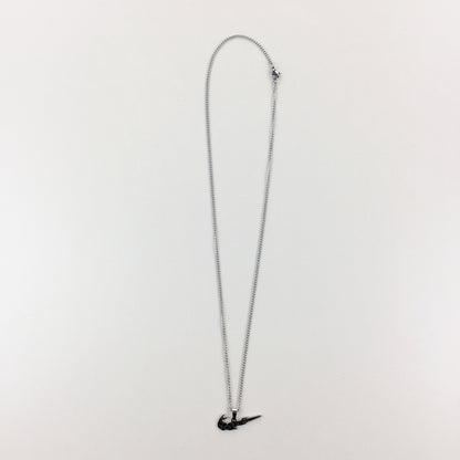 Nike Flames Swoosh Silver Necklace Olesstore Vintage – OLESSTORE