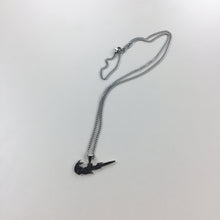 Load image into Gallery viewer, Nike Flames Swoosh Silver Necklace-olesstore-vintage-secondhand-shop-austria-österreich