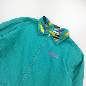 Fila Magic Line Reversible Fleece Jacket - Large-olesstore-vintage-secondhand-shop-austria-österreich