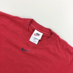 Nike Center Swoosh 90s T-Shirt - Small-NIKE-olesstore-vintage-secondhand-shop-austria-österreich