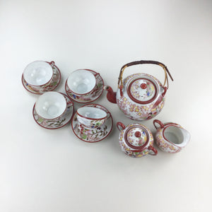 Chinese Porcelain Hand Painted Tea 10-Part Set-OLESSTORE-olesstore-vintage-secondhand-shop-austria-österreich