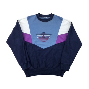 Adidas 80s Colorblock Sweatshirt - Medium-olesstore-vintage-secondhand-shop-austria-österreich
