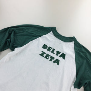 Delta Zeta 80s T-Shirt - Medium-olesstore-vintage-secondhand-shop-austria-österreich