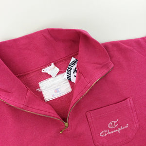 Champion 90s 1/4 Zip Sweatshirt - Small-olesstore-vintage-secondhand-shop-austria-österreich
