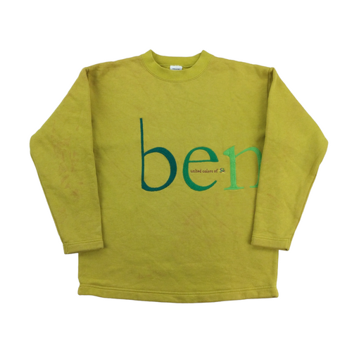Benetton 90s Spellout Sweatshirt - Small-BENETTON-olesstore-vintage-secondhand-shop-austria-österreich