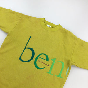 Benetton 90s Spellout Sweatshirt - Small-BENETTON-olesstore-vintage-secondhand-shop-austria-österreich