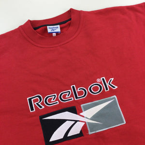 Reebok 90s Spellout Sweatshirt - XL-REEBOK-olesstore-vintage-secondhand-shop-austria-österreich