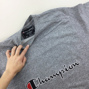 Champion 90s Spellout Sweatshirt - Large-Champion-olesstore-vintage-secondhand-shop-austria-österreich
