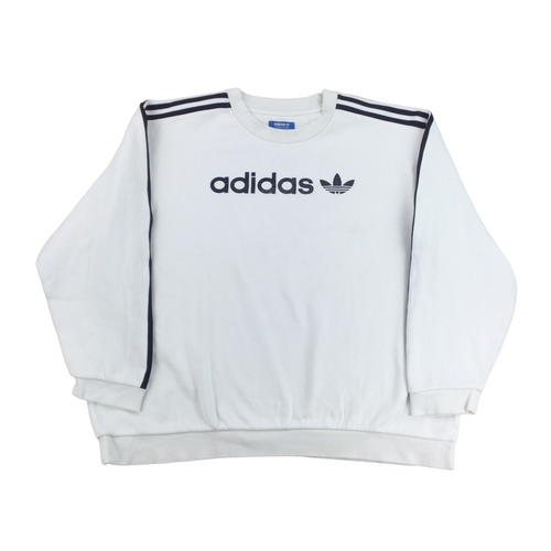 Adidas Basic Spellout Sweatshirt - XXL-Adidas-olesstore-vintage-secondhand-shop-austria-österreich