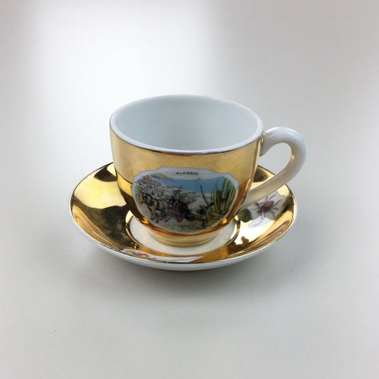 Mocha 2-Part Coffee Cup Suisse Langenthal, Alassio-olesstore-vintage-secondhand-shop-austria-österreich