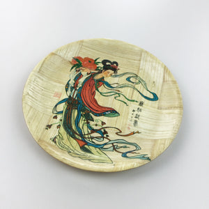 Oriental Asia Bambus Plate-olesstore-vintage-secondhand-shop-austria-österreich