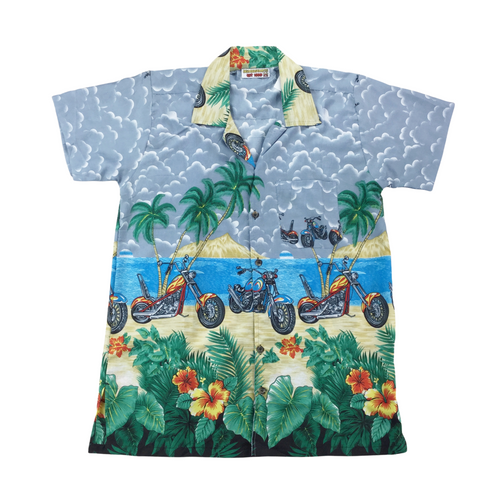 Beach Graphic Shirt - Large-olesstore-vintage-secondhand-shop-austria-österreich
