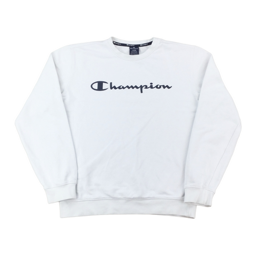 Champion Spellout Sweatshirt - Large-Champion-olesstore-vintage-secondhand-shop-austria-österreich