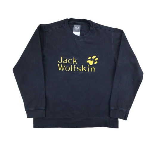 Jack Wolfskin Spellout Sweatshirt - Medium-olesstore-vintage-secondhand-shop-austria-österreich