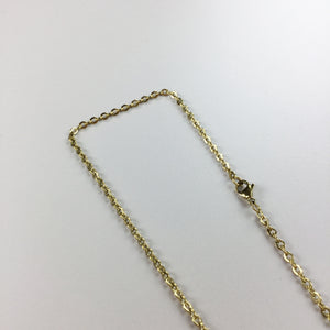 Nike Swoosh Simple Gold Necklace-olesstore-vintage-secondhand-shop-austria-österreich
