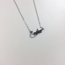 Load image into Gallery viewer, Nike Classic Cutout Silver Necklace-olesstore-vintage-secondhand-shop-austria-österreich