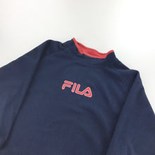 Load image into Gallery viewer, Fila Spellout Fleece Sweatshirt - Small-olesstore-vintage-secondhand-shop-austria-österreich