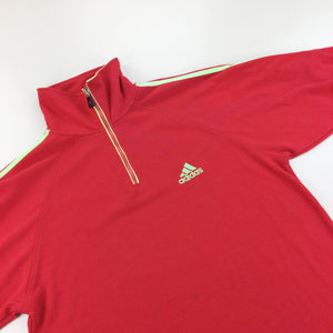 Adidas 1/4 Zip Sweatshirt - XL-olesstore-vintage-secondhand-shop-austria-österreich