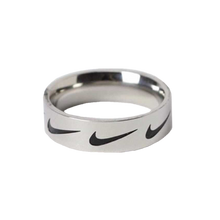 Load image into Gallery viewer, Nike Swoosh Ring Silver-olesstore-vintage-secondhand-shop-austria-österreich