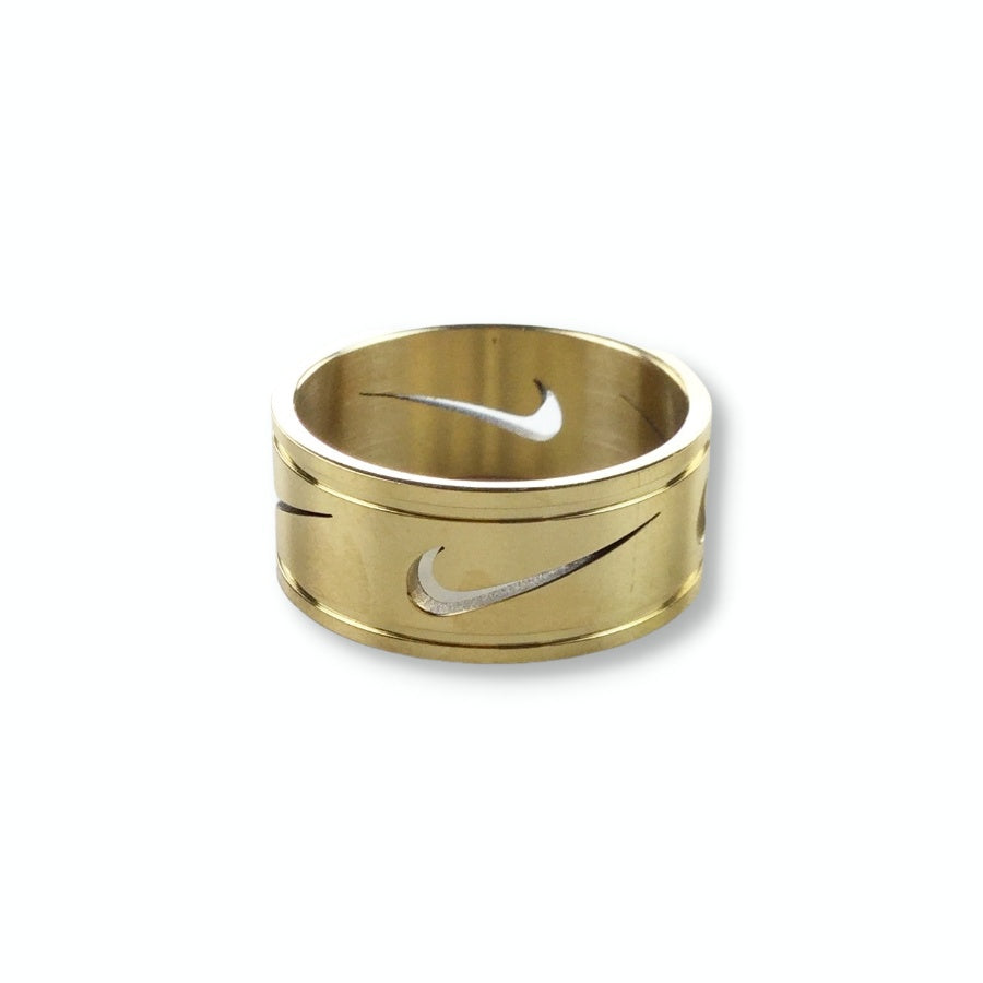 Stun in het geheim kat Nike Swoosh Ring Cutout Gold | Premium Vintage | OLESSTORE