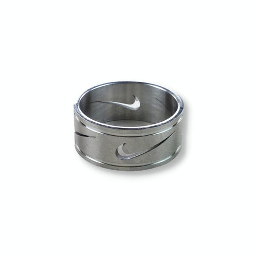 Nike Swoosh Ring Cutout Silver-olesstore-vintage-secondhand-shop-austria-österreich