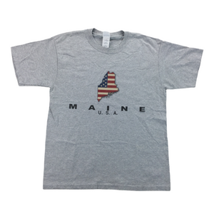 Maine USA 90s Graphic T-Shirt - Large-olesstore-vintage-secondhand-shop-austria-österreich