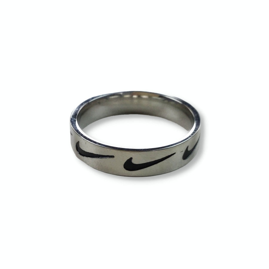 Nike Swoosh Ring Silver-olesstore-vintage-secondhand-shop-austria-österreich