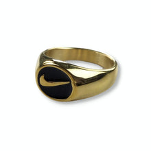 Load image into Gallery viewer, Nike Swoosh Ring Oval Gold-olesstore-vintage-secondhand-shop-austria-österreich