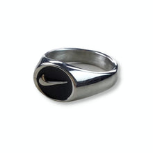 Load image into Gallery viewer, Nike Swoosh Ring Oval Silver-olesstore-vintage-secondhand-shop-austria-österreich