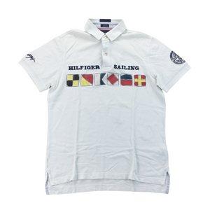 Tommy Hilfiger Sailing Gear Polo Shirt - Medium-olesstore-vintage-secondhand-shop-austria-österreich