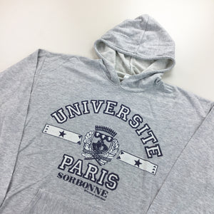 University Paris 80s Hoodie - Large-olesstore-vintage-secondhand-shop-austria-österreich